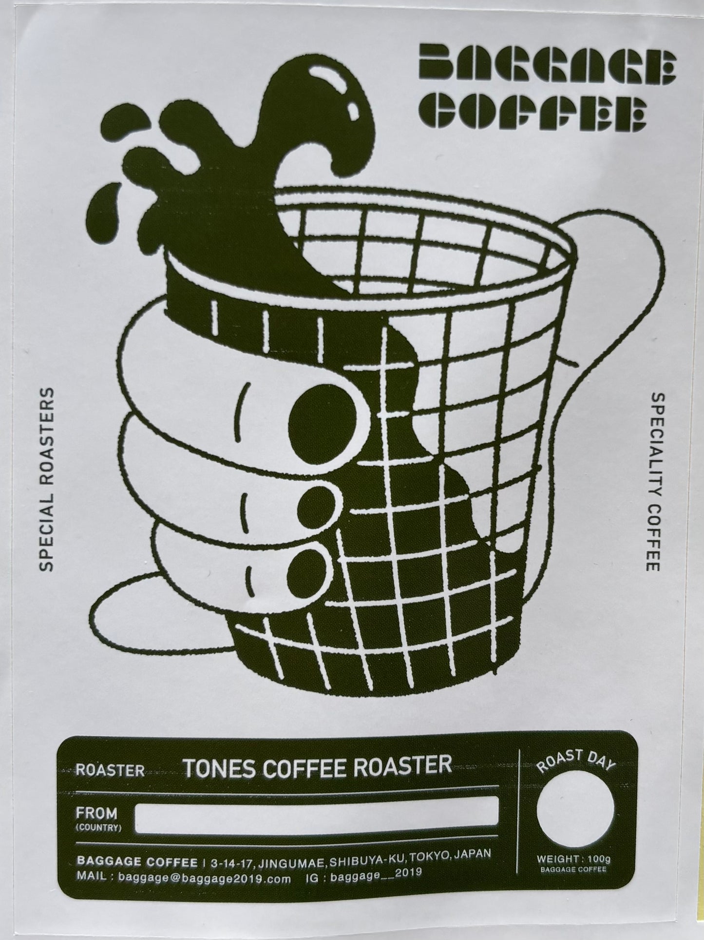 BAGGAGE COFFEE BEANS 浅煎り