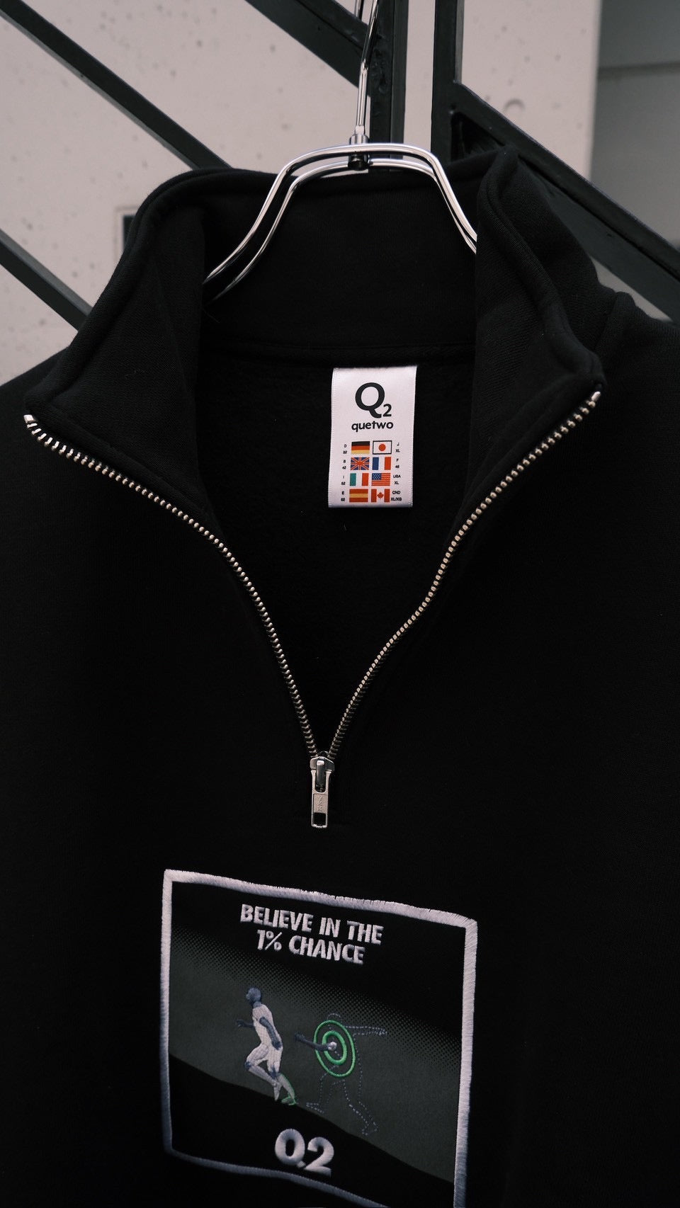 Q2 "1%" Half Zip Sweat