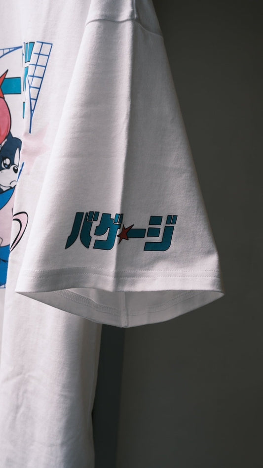 火曜び　バゲージTシャツ　WHITE