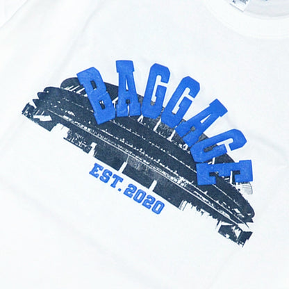 Stadium Tee Design by cognomen white/blue