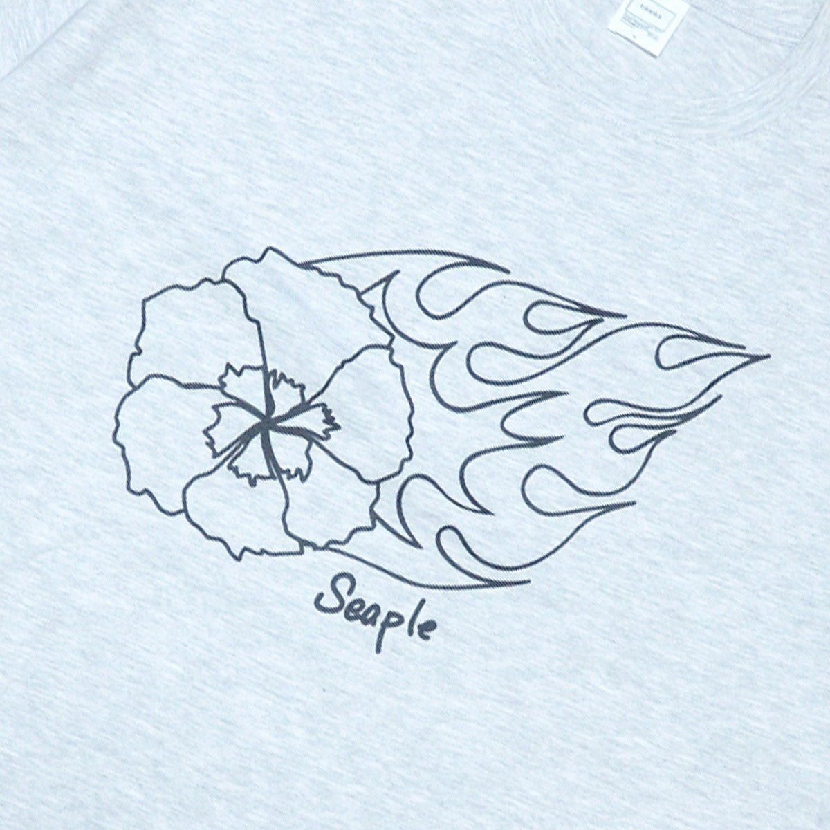BAGGAGE×VET Graphic Tee Design Kaito Chida gray