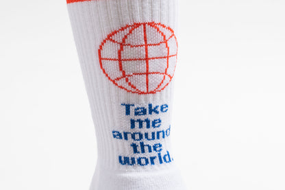 GRAPHICSOCKS WHITE 26-29㎝