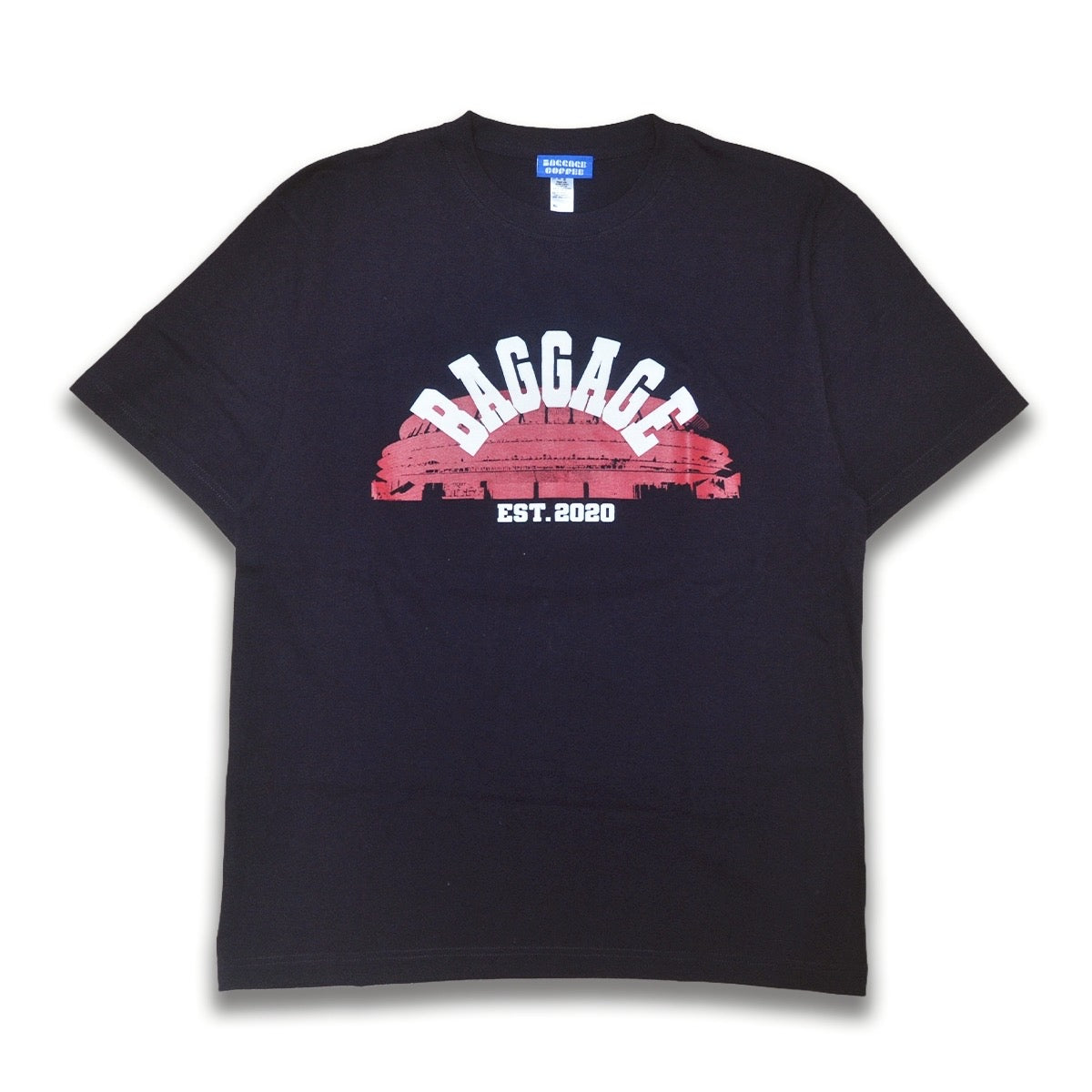 Stadium Tee Design by cognomen navy/red
