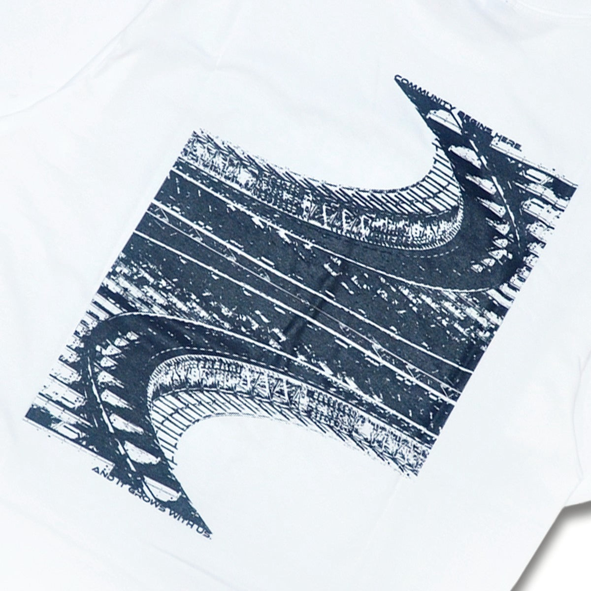 Stadium Tee Design by cognomen white/blue