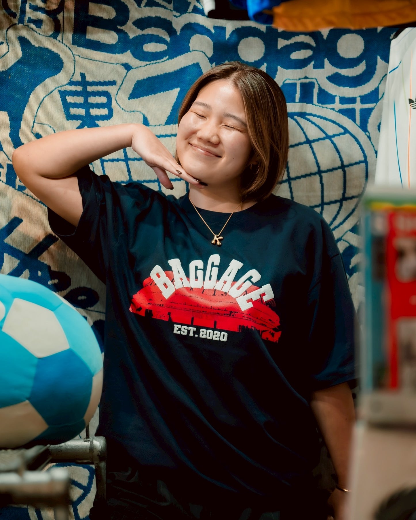 Stadium Tee Design by cognomen navy/red