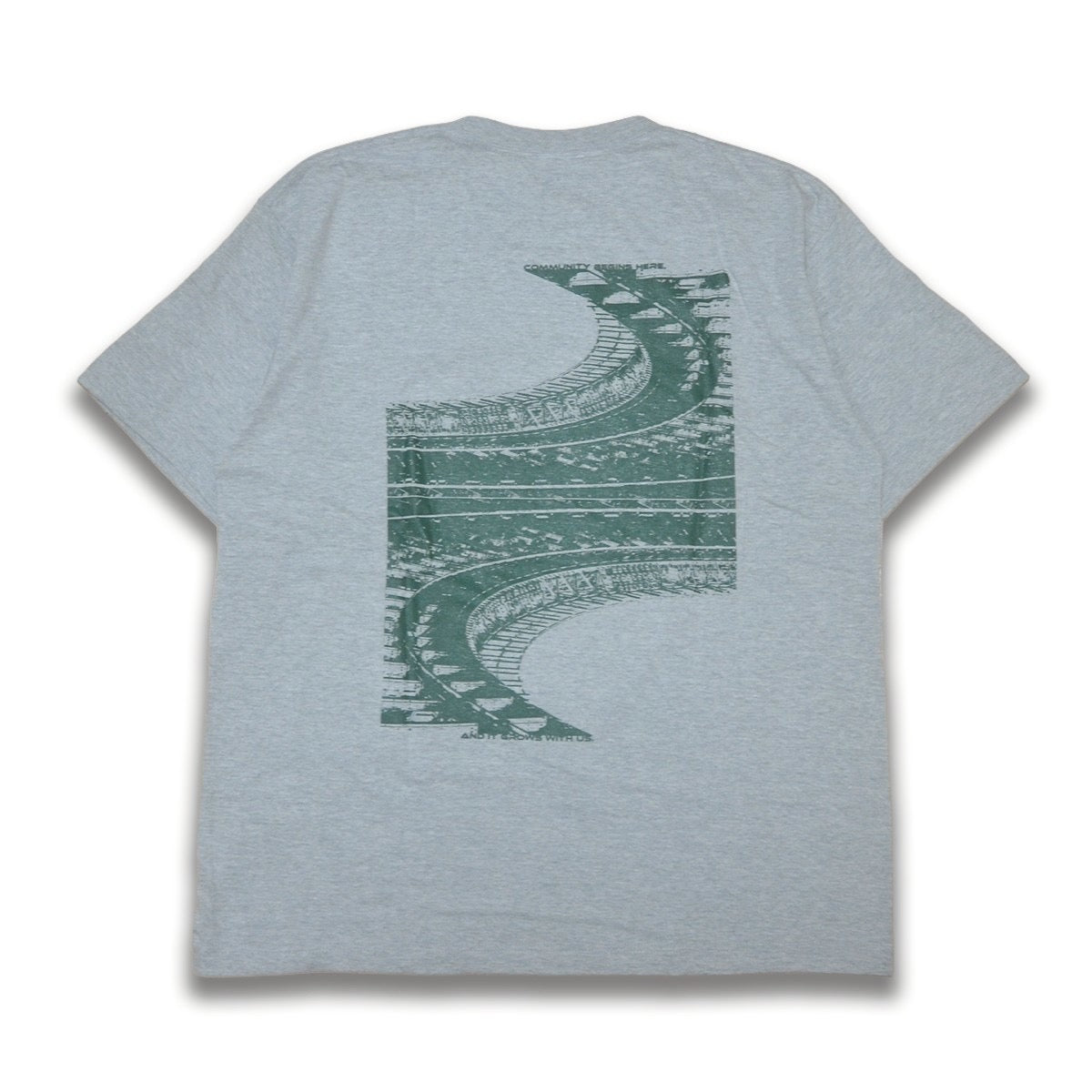 Stadium Tee Design by cognomen grey/green