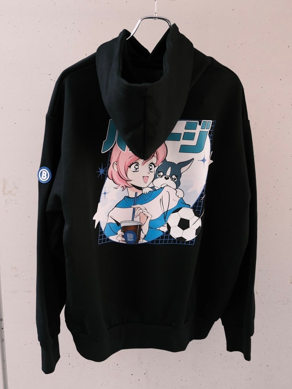 火曜び バゲージフーディー BLACK