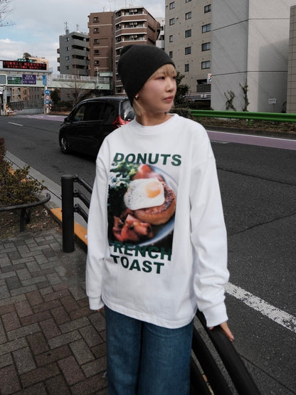 DONUT FRENCH TOAST Tシャツ WHITE