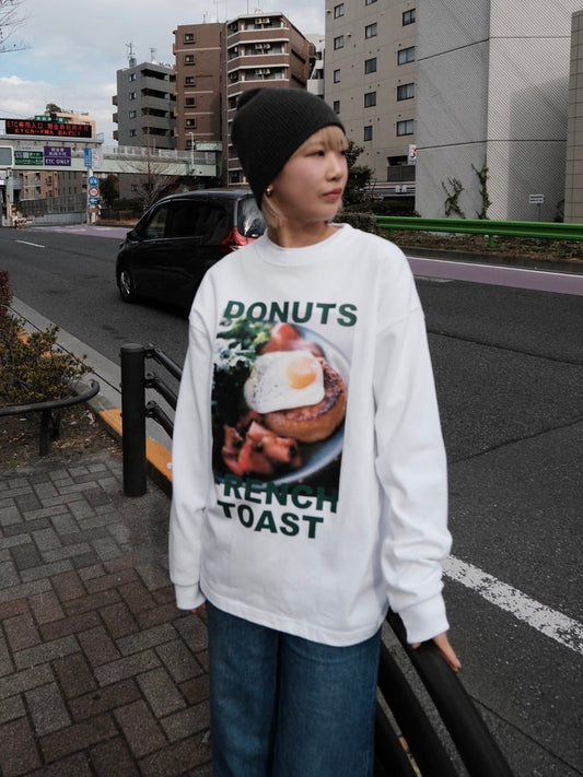 DONUT FRENCH TOAST Tシャツ WHITE