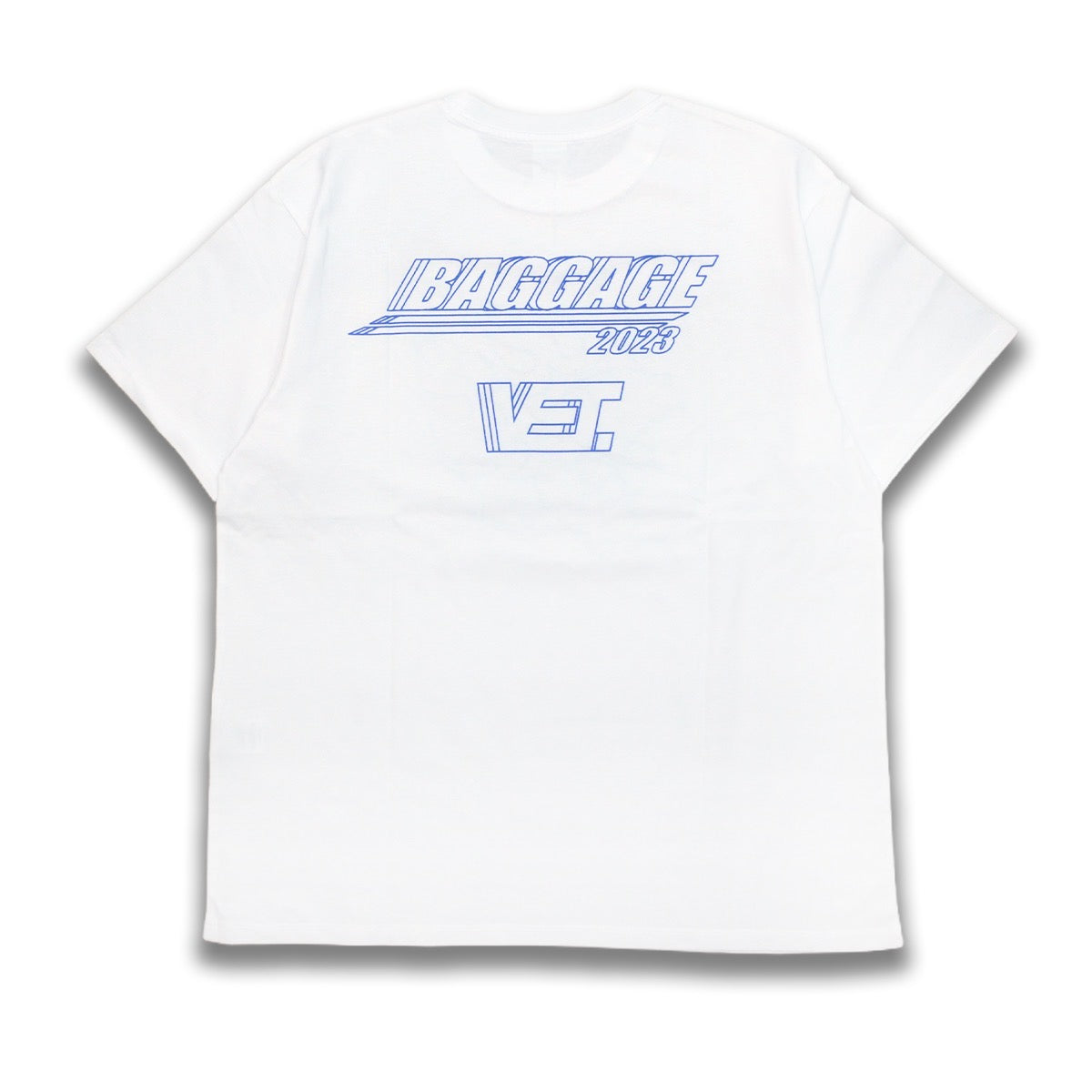BAGGAGE×VET Graphic Tee Design Kaito Chida white