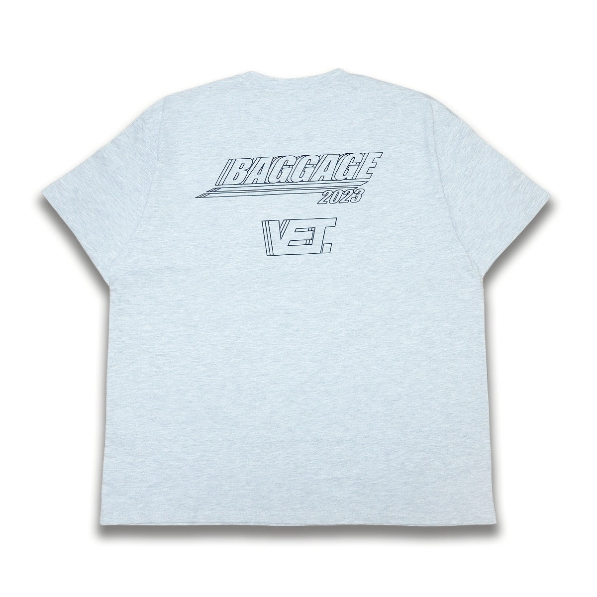 BAGGAGE×VET Graphic Tee Design Kaito Chida gray
