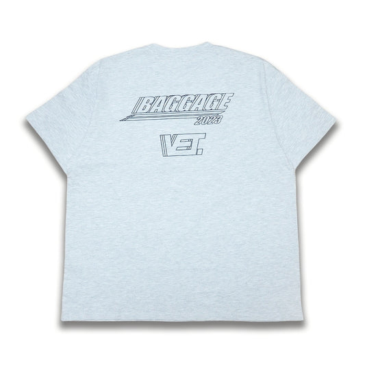BAGGAGE×VET Graphic Tee Design Kaito Chida gray