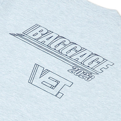 BAGGAGE×VET Graphic Tee Design Kaito Chida gray