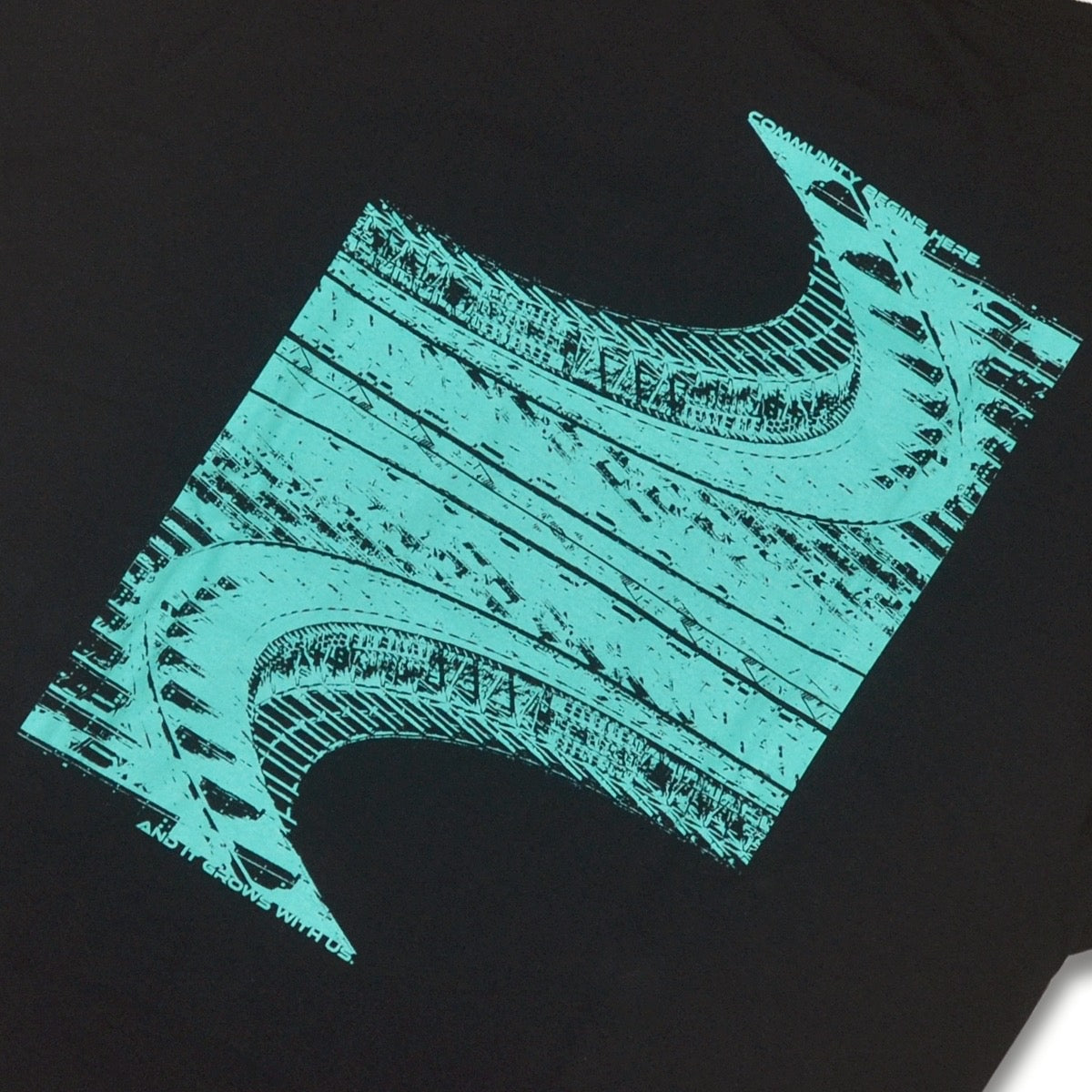 Stadium Tee Design by cognomen black/purple
