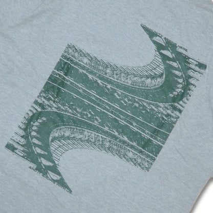 Stadium Tee Design by cognomen grey/green