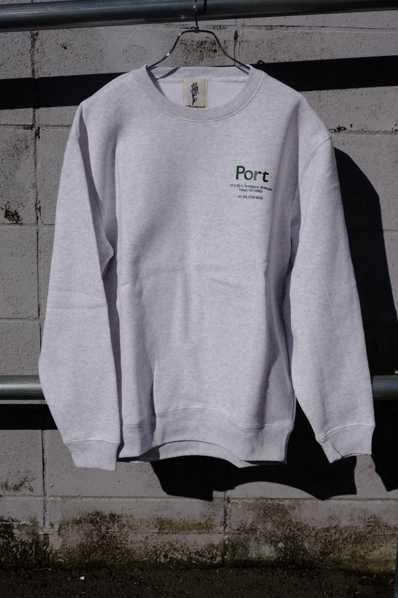 Port × Allenwood コラボスウェット gray