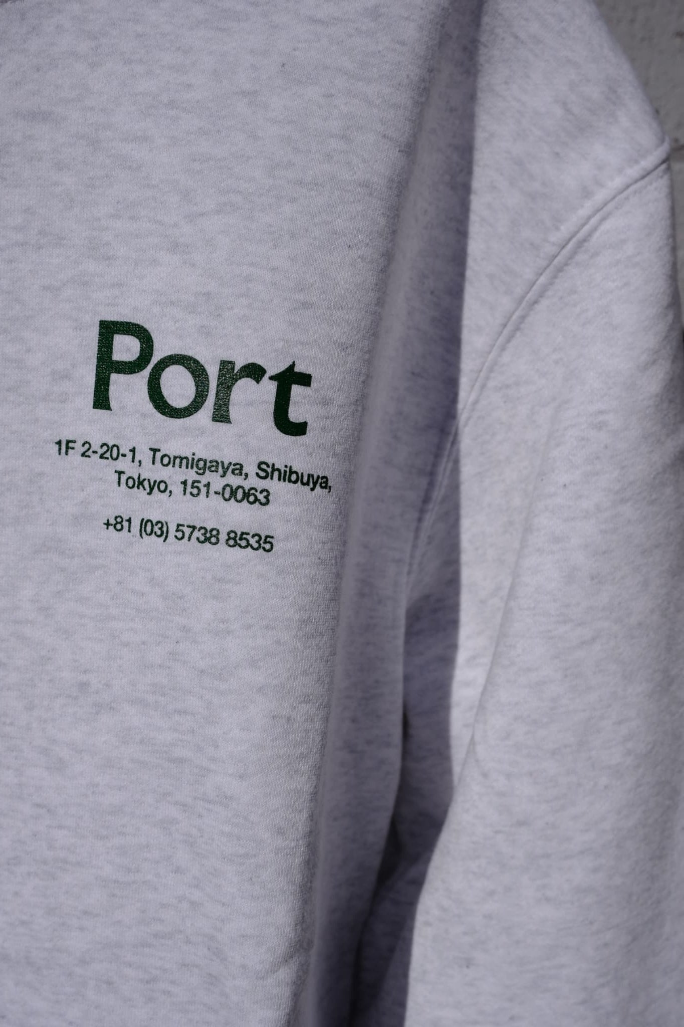Port × Allenwood コラボスウェット gray