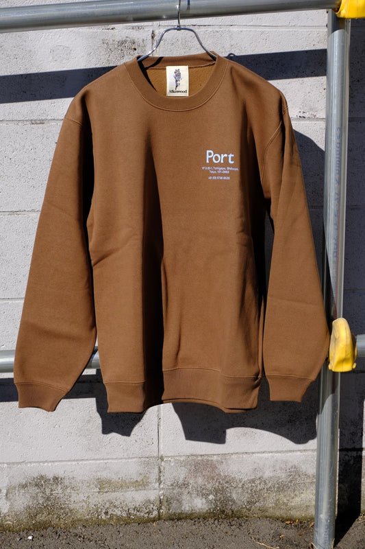 Port × Allenwood コラボスウェット brown