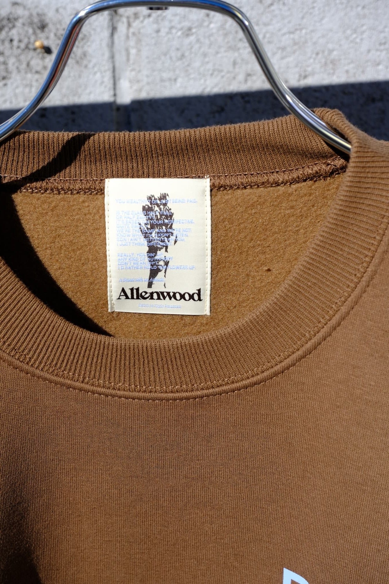 Port × Allenwood コラボスウェット brown