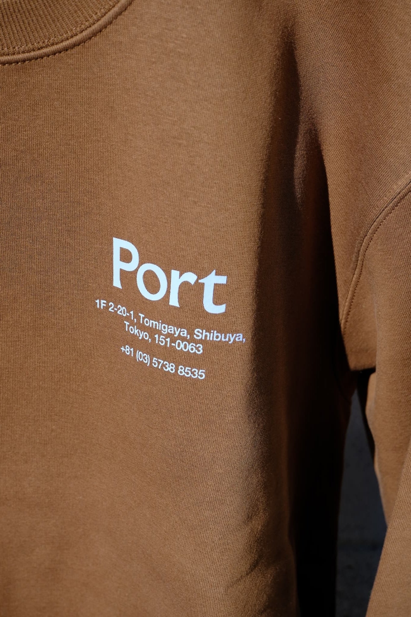 Port × Allenwood コラボスウェット brown