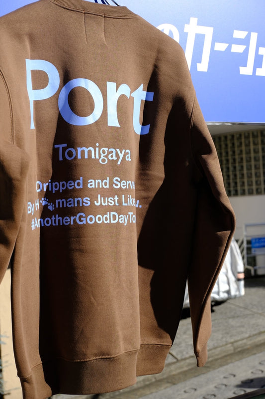 Port × Allenwood コラボスウェット brown
