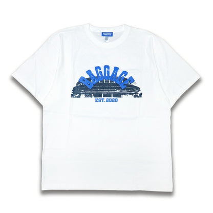 Stadium Tee Design by cognomen white/blue