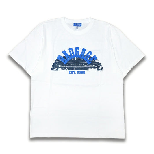 Stadium Tee Design by cognomen white/blue
