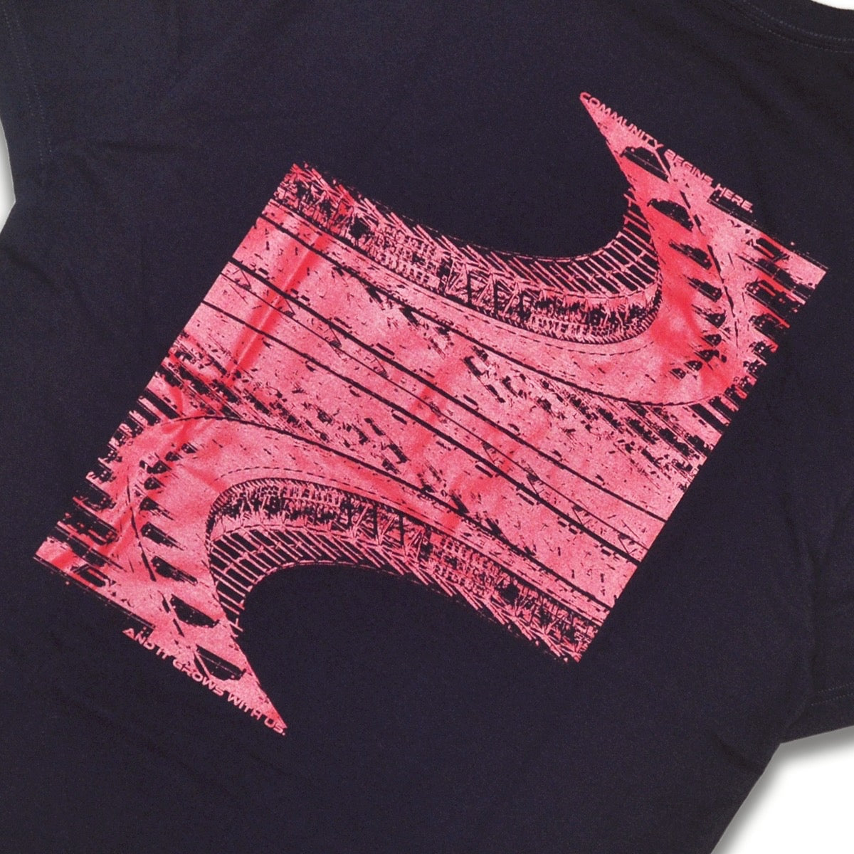 Stadium Tee Design by cognomen navy/red