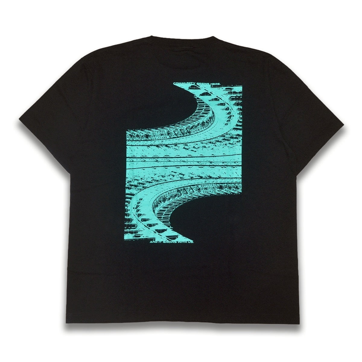 Stadium Tee Design by cognomen black/purple