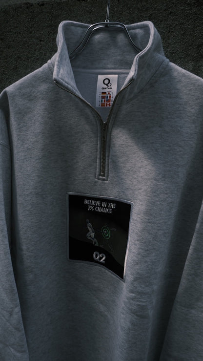 Q2 "1%" Half Zip Sweat