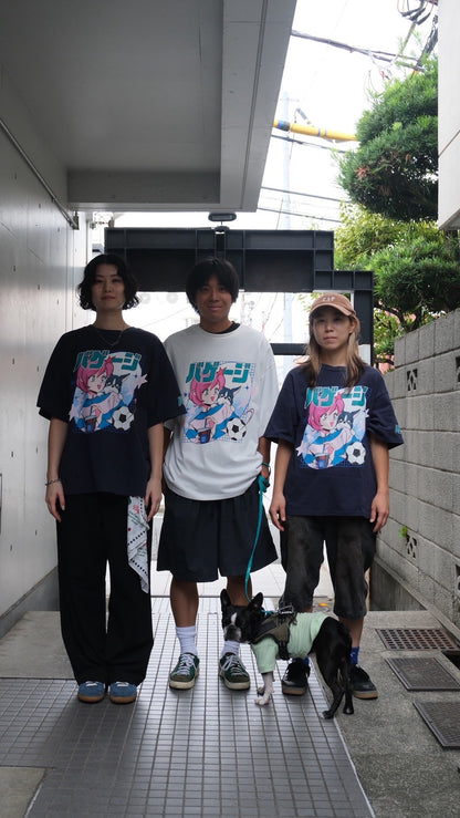 火曜び　バゲージTシャツ　NAVY