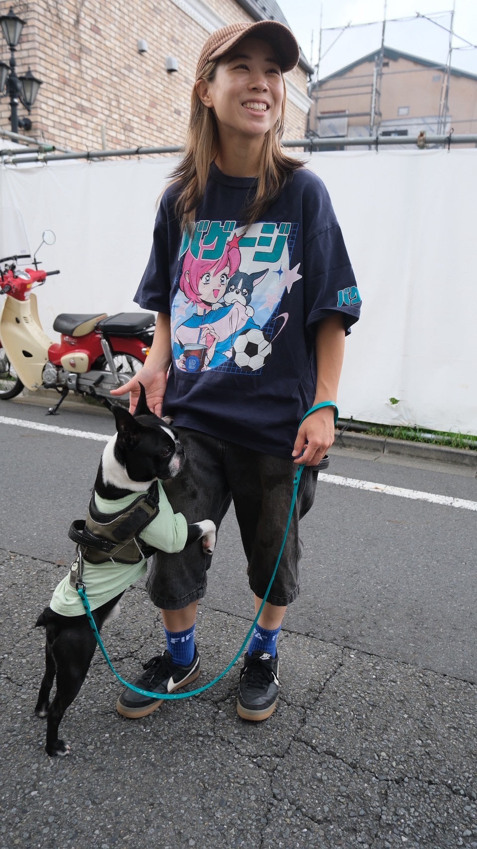 火曜び　バゲージTシャツ　NAVY