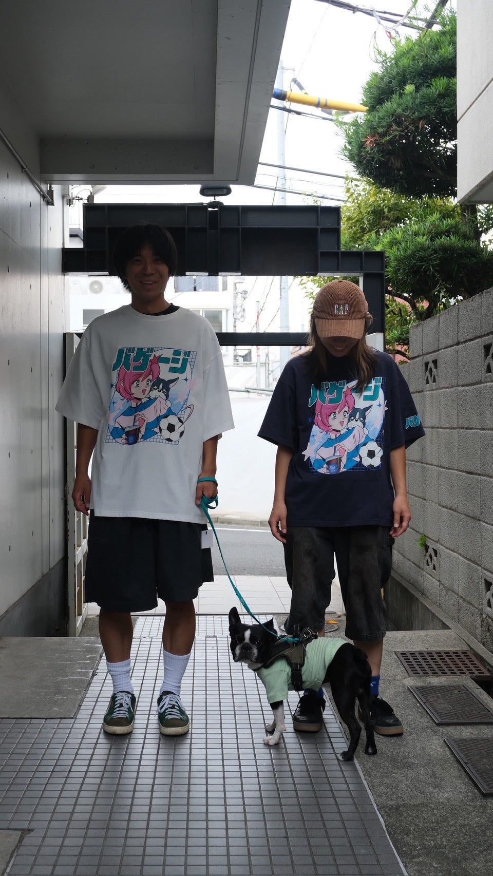 火曜び　バゲージTシャツ　NAVY