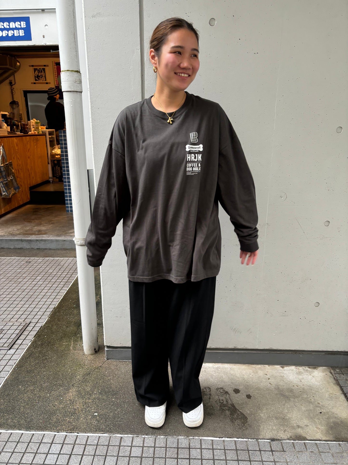 BAGGAGE×Somewoof LONG SLEEVE TEE SUMI