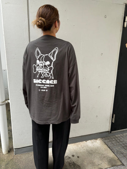 BAGGAGE×Somewoof LONG SLEEVE TEE SUMI