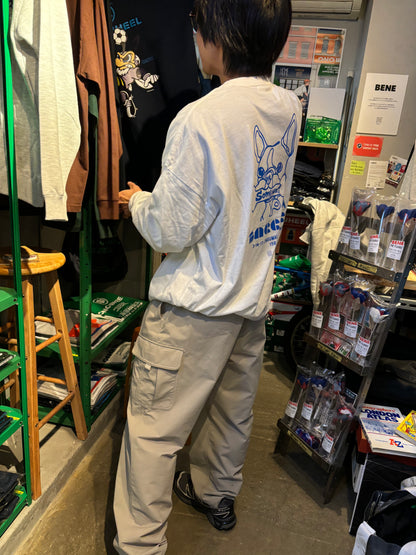 BAGGAGE×Somewoof LONG SLEEVE TEE WHITE