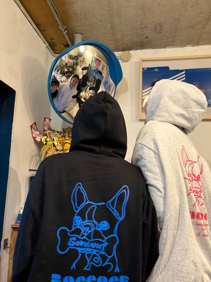 BAGGAGE×Somewoof HOODIE BLACK