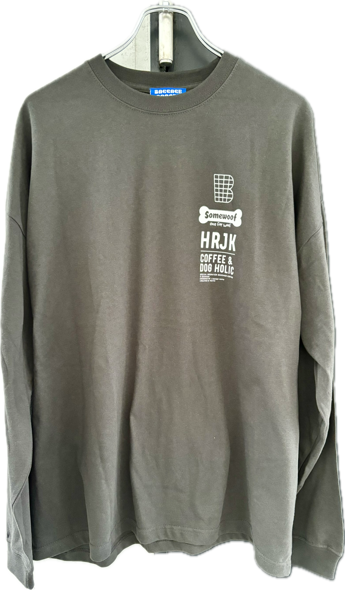 BAGGAGE×Somewoof LONG SLEEVE TEE SUMI
