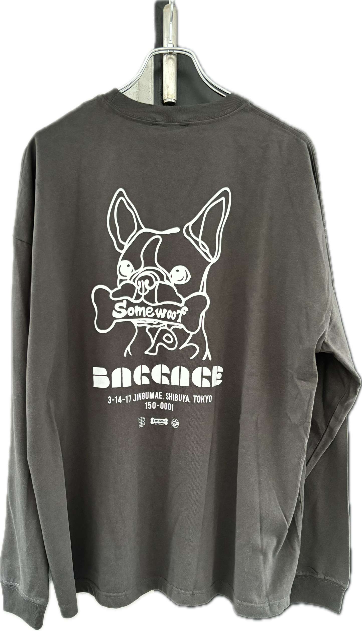 BAGGAGE×Somewoof LONG SLEEVE TEE SUMI