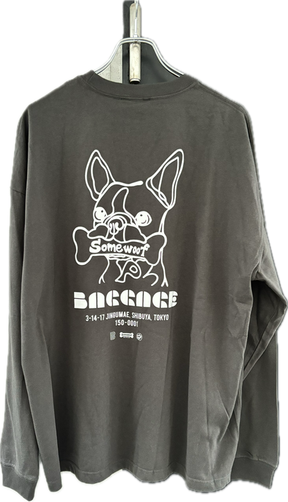 BAGGAGE×Somewoof LONG SLEEVE TEE SUMI