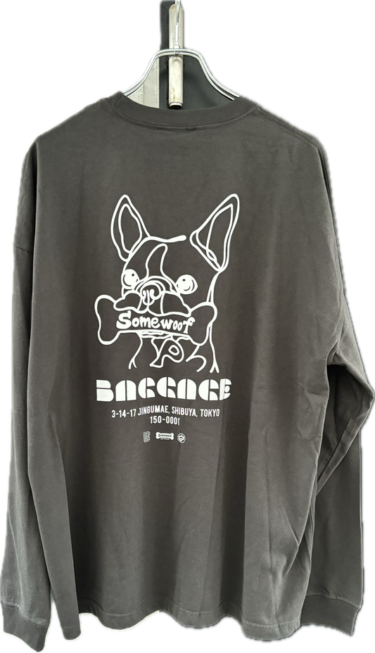 BAGGAGE×Somewoof LONG SLEEVE TEE SUMI