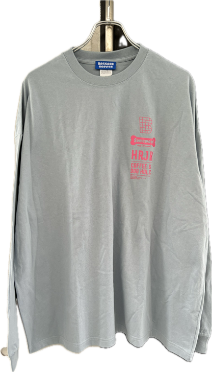 BAGGAGE×Somewoof LONG SLEEVE TEE ACID BLUE