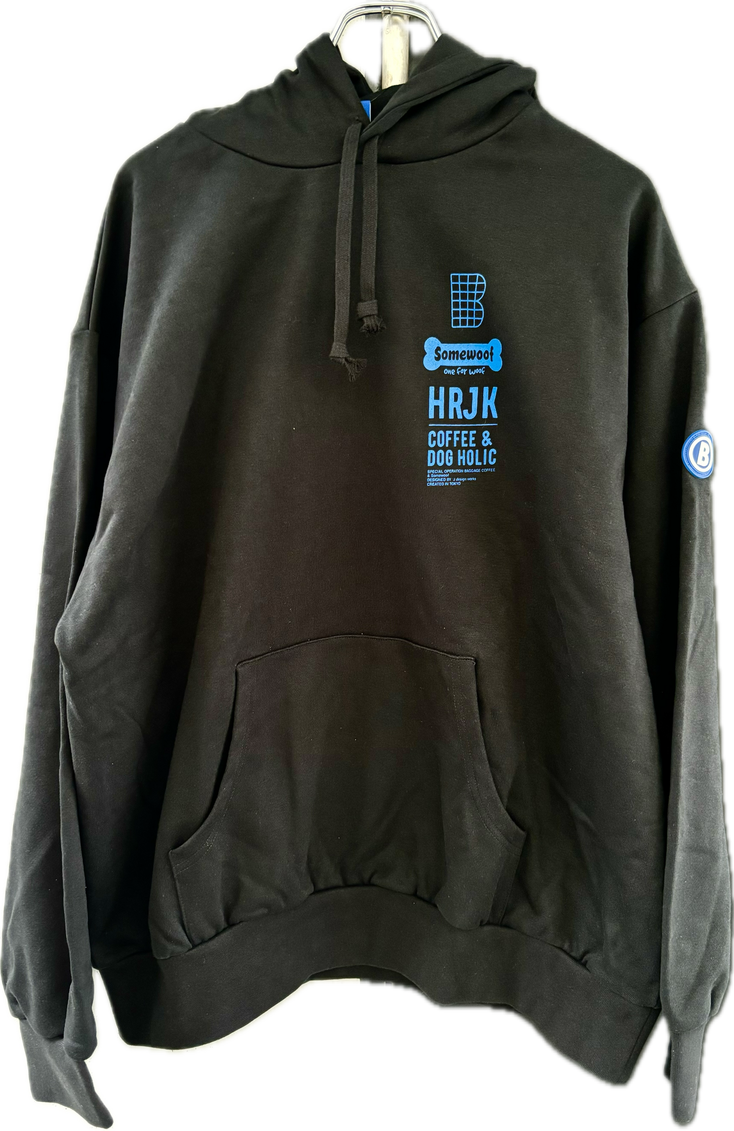 BAGGAGE×Somewoof HOODIE BLACK