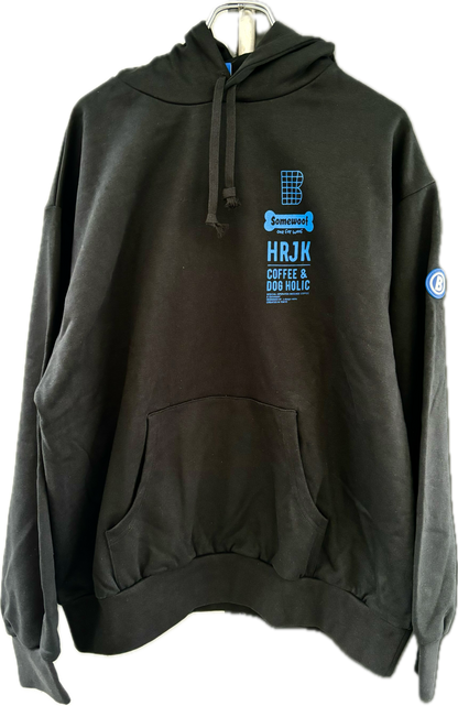 BAGGAGE×Somewoof HOODIE BLACK
