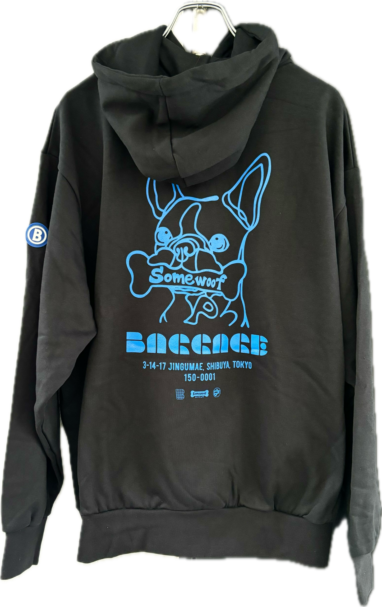 BAGGAGE×Somewoof HOODIE BLACK
