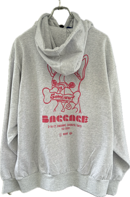 BAGGAGE×Somewoof HOODIE ASH GRAY