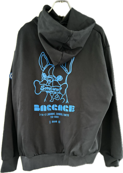 BAGGAGE×Somewoof HOODIE NAVY