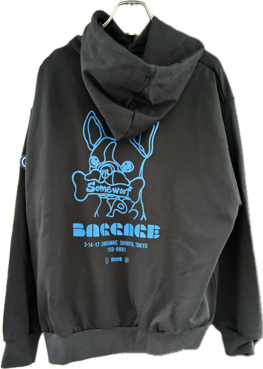 BAGGAGE×Somewoof HOODIE NAVY