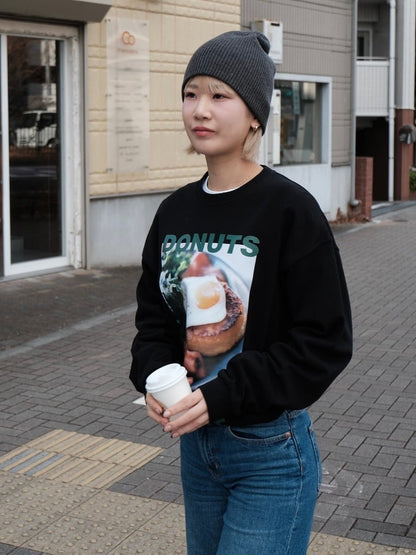DONUT FRENCH TOAST Tシャツ BLACK